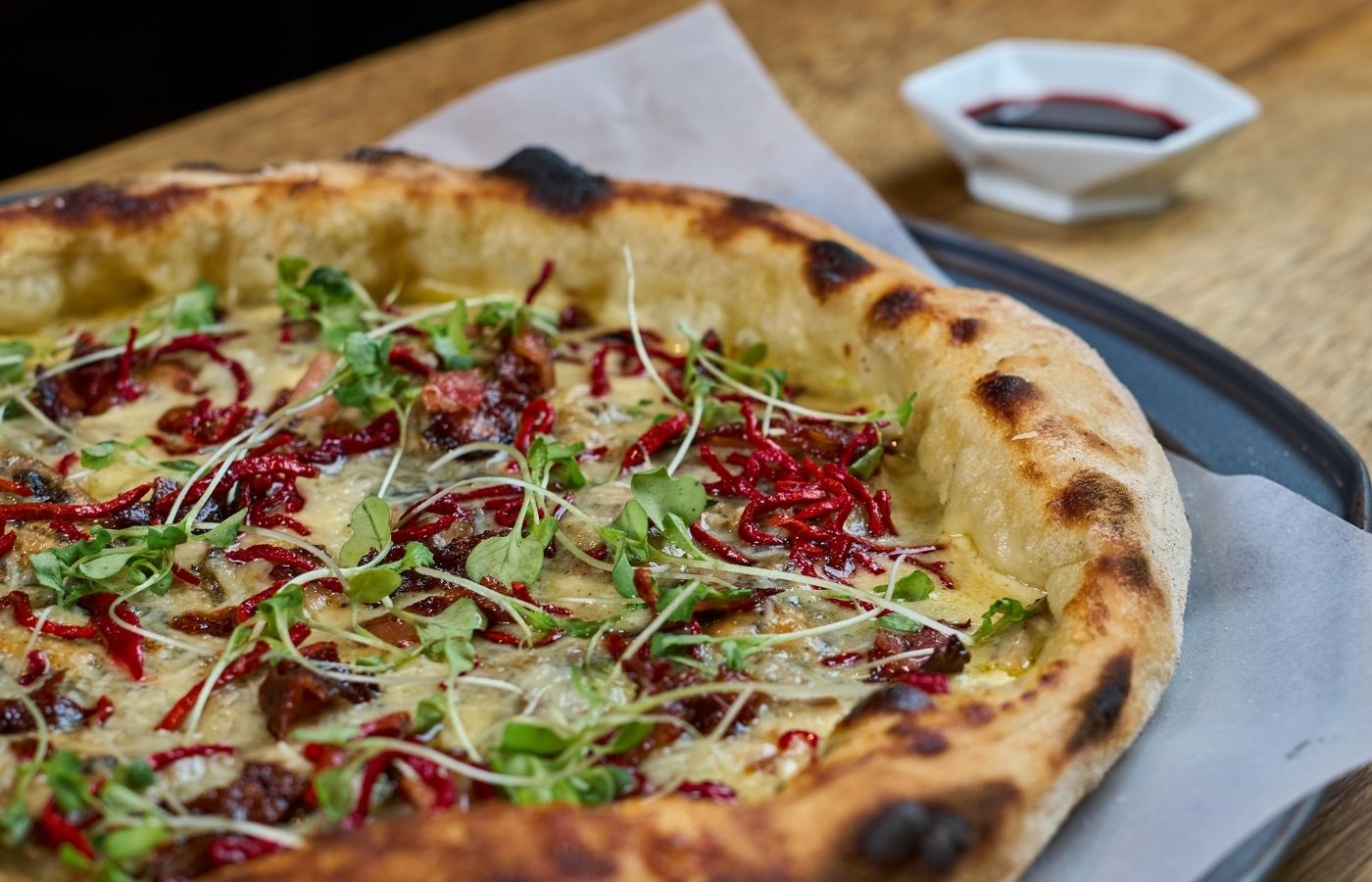 Macro del borde con leopard spotting